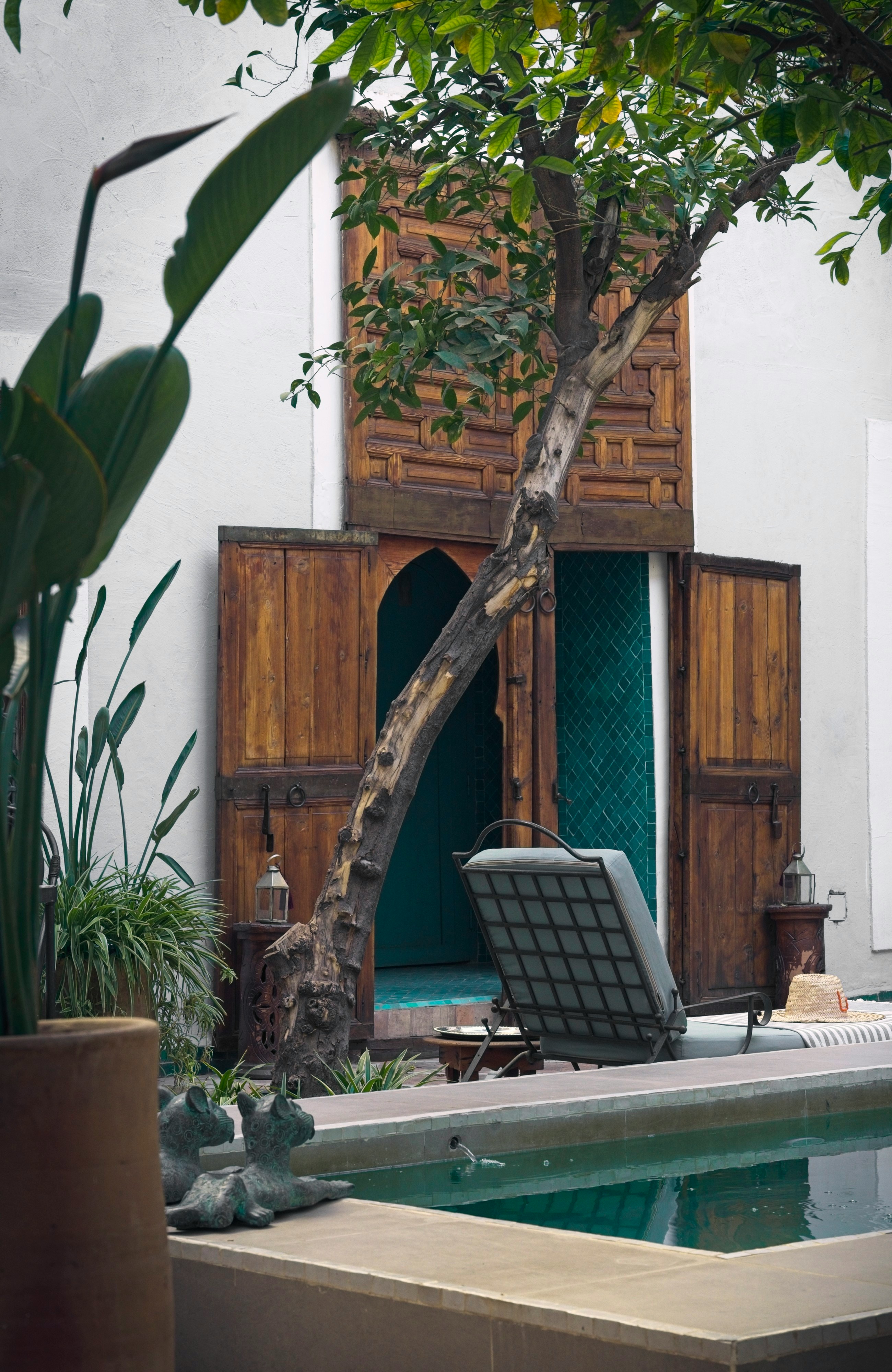 Intérieur d'un riad géré par Vitality Conciergerie à Marrakech